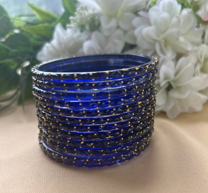 Premium raindrop bangles - Navy Blue