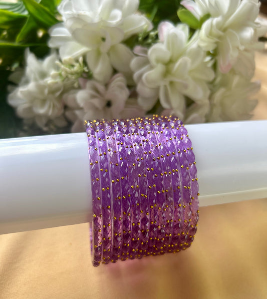 Premium raindrop bangles - Lavender