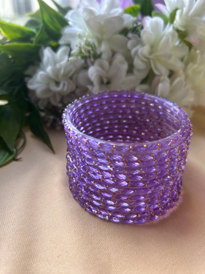 Premium raindrop bangles - Lavender