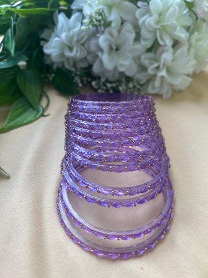 Premium raindrop bangles - Lavender