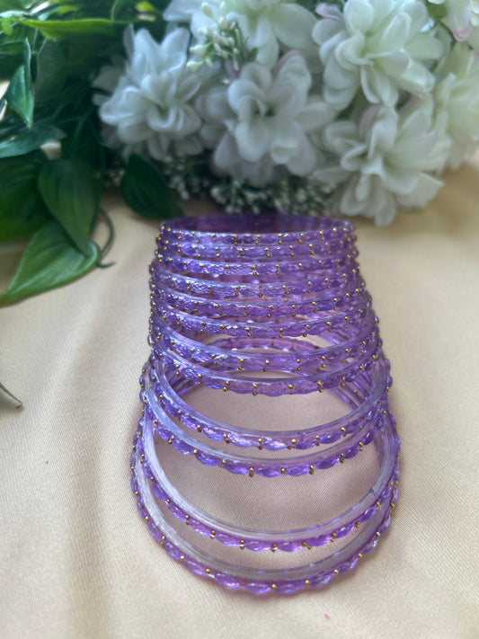 Premium raindrop bangles - Lavender