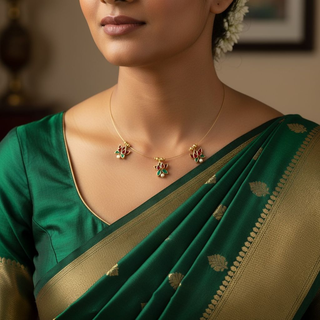 Trending Lotus Invisible Chain With Adjustable Back Chain