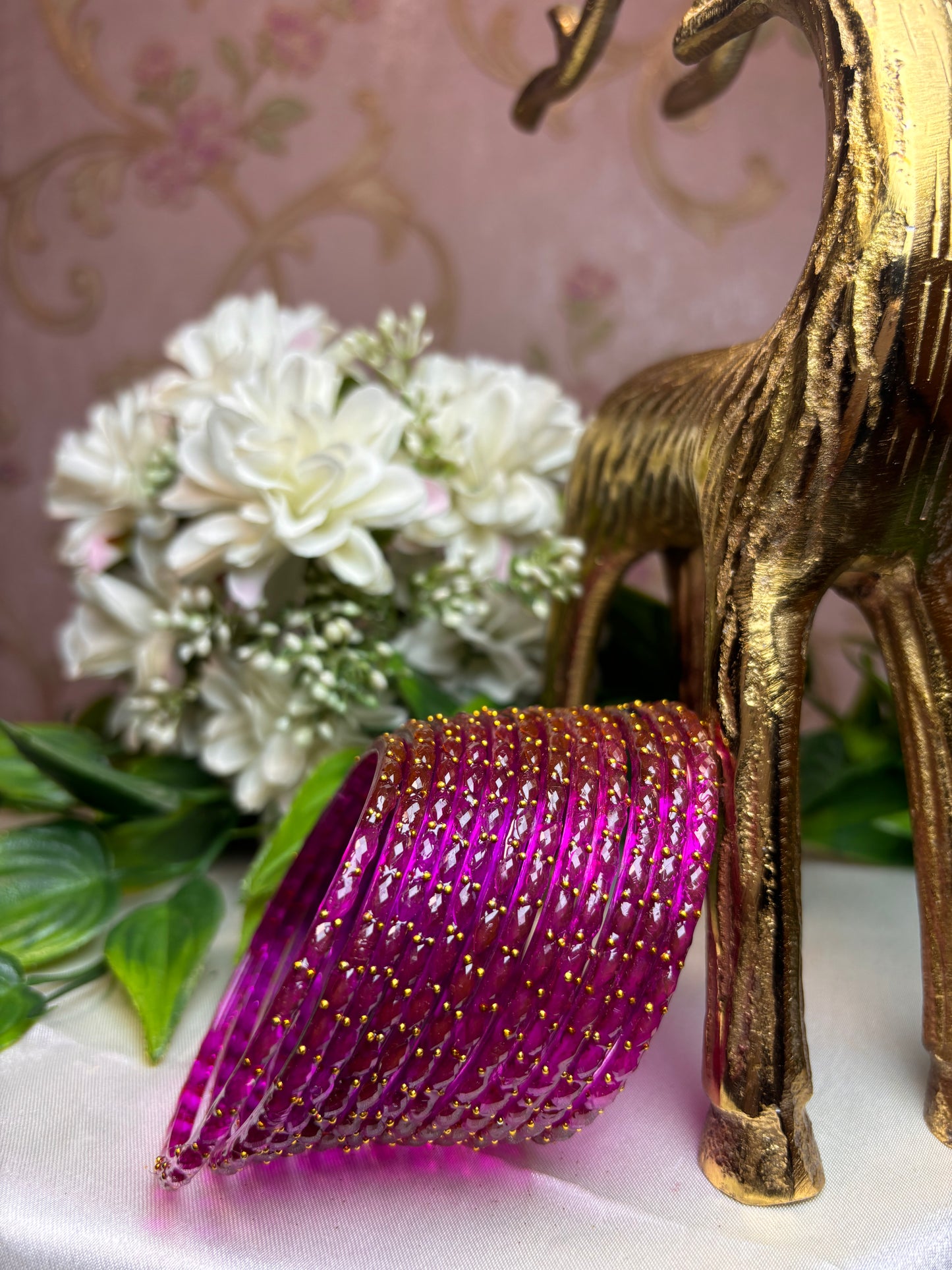 Premium raindrop bangles - Purple